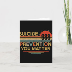 Vintage 988 Suicide Prevention 988 Card