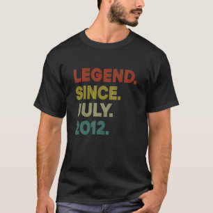 Vintage 9 Year Old Boys Girls Legend Since July 20 T-Shirt