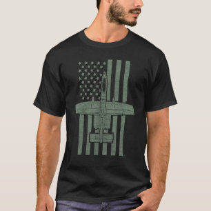 Vintage A 10 Warthog Thunderbolt Fighter Jet Attac T-Shirt