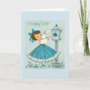 Vintage - A Birthday Hello, Card