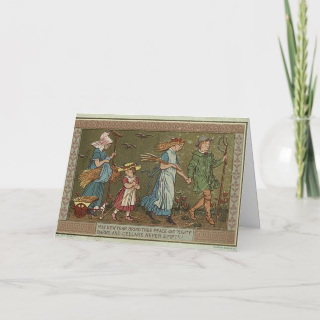 Vintage - A Bountiful New Year, Card (Front)