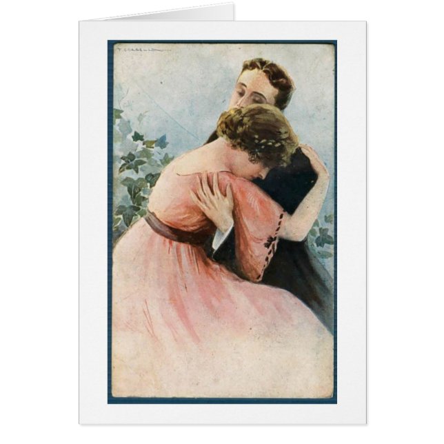 Vintage - A Couple's Embrace, (Front)