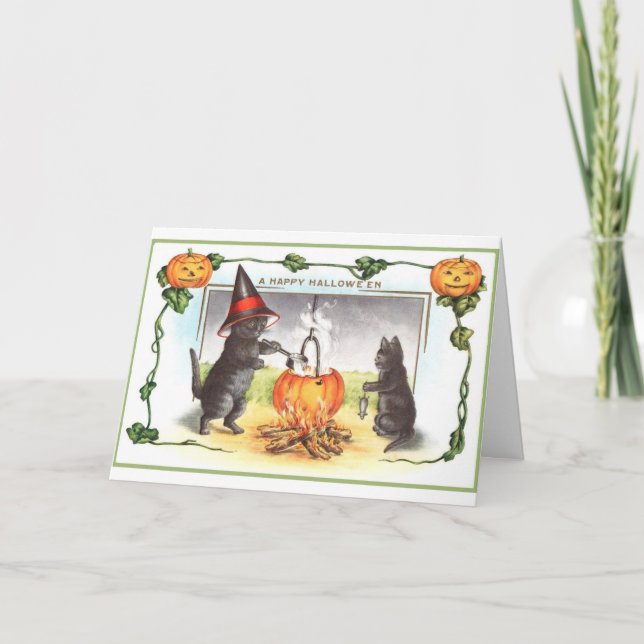 Vintage - A Happy Halloween, Card (Front)