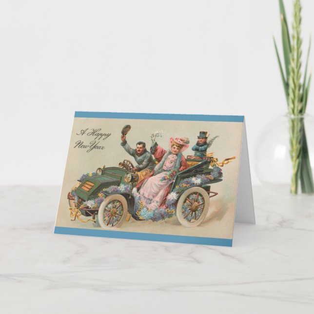Vintage - A Happy New Year Journey, Card (Front)