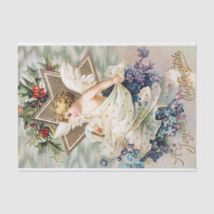 Vintage A Joyous Christmastide (1908) Painting Tissue Paper