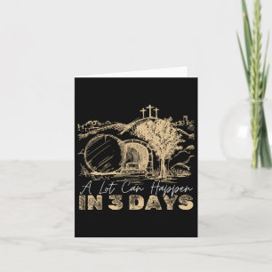 Vintage A Lot Can Happen In 3 Days Easter Jesus Re Card