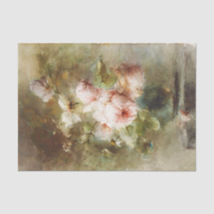 Vintage A vase with Roses Margaretha Roosenboom Tissue Paper