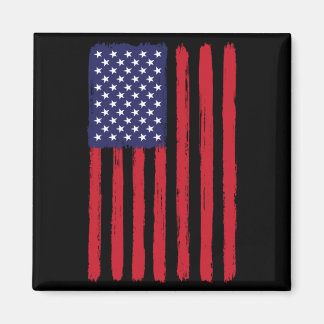 Vintage Aamerican Flag Memorial Day Veterans Magnet