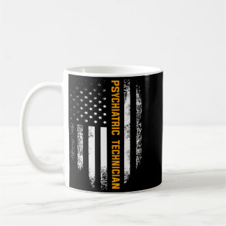 Vintage Aamerican Usa Flag Psychiatric Coffee Mug