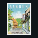 Vintage Aarhus Denmark Postcard<br><div class="desc">Aarhus Denmark Europe Vintage Travel Art Our collection of old-time travel posters and prints illustrate the lush landscapes of Europe, exotic scenery in Morocco, elegant hotels and luxurious resorts around the world from Monte Carlo to Pasadena and Bangkok. Visit nostalgic vacation and travel destinations around the world, England, France, Germany,...</div>