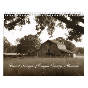 Vintage Abandoned Barn in the Ozarks Calendar