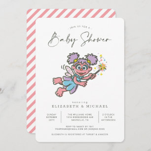 Vintage Abby Cadabby Baby Shower Invitation