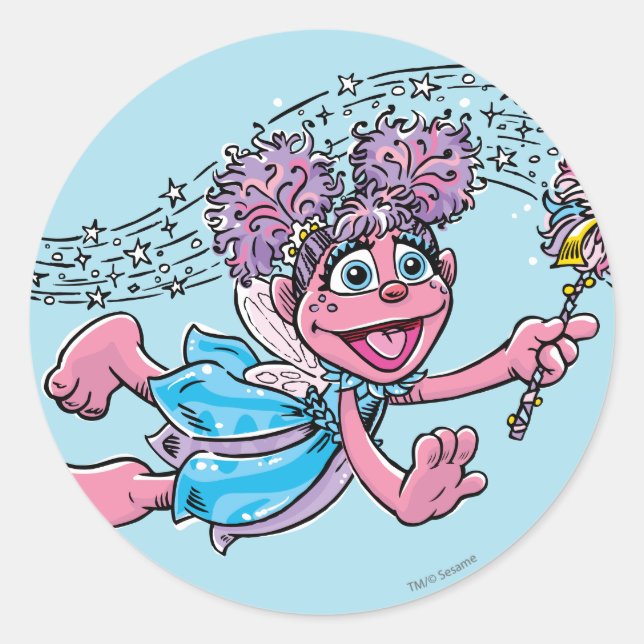 Vintage Abby Classic Round Sticker (Front)