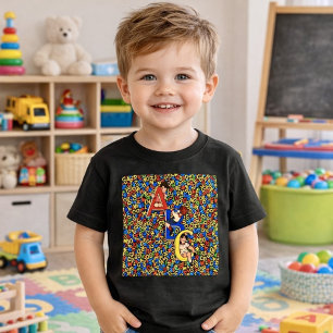 Vintage ABC Children’s Alphabet Illustration Baby T-Shirt