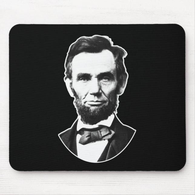 Vintage Abe Lincoln Mouse Mat (Front)