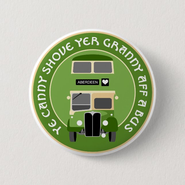 Vintage Aberdeen Double-decker Bus Badge (Front)