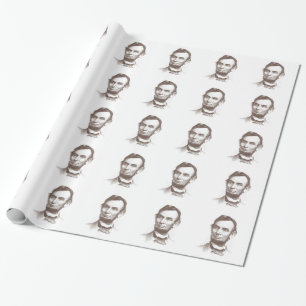 Vintage Abraham Lincoln Portrait Wrapping Paper