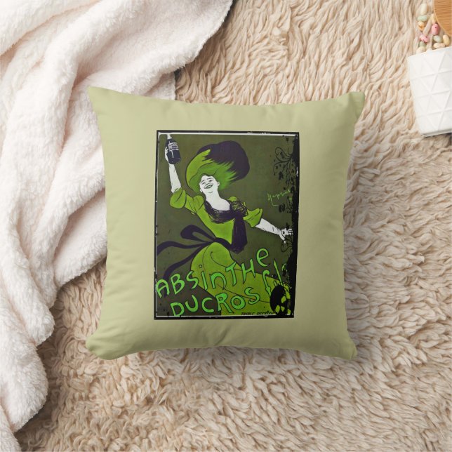 Vintage Absinthe Ad Pillow (Blanket)