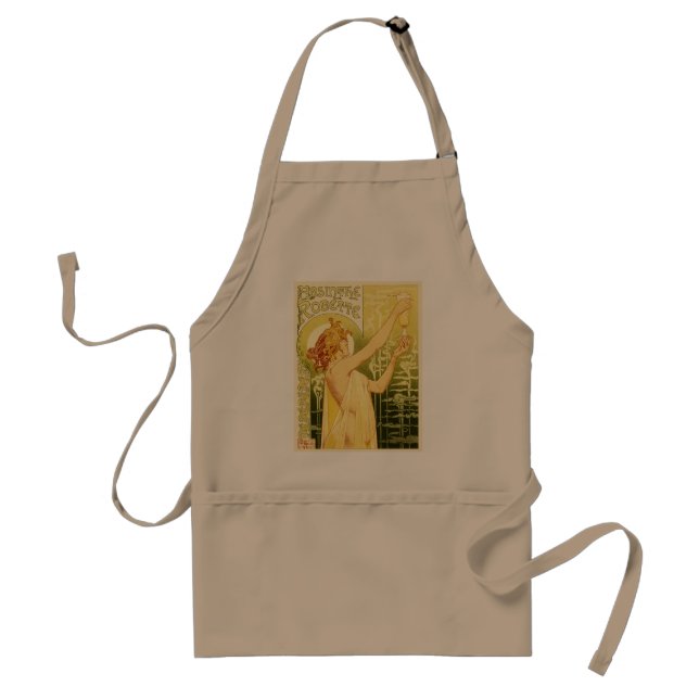 Vintage Absinthe Poster Art Standard Apron (Front)
