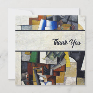 Vintage Abstract 1913 Thank You Card