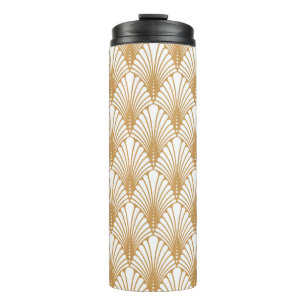 vintage abstract arabesque seamless pattern. Geome Thermal Tumbler