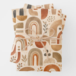 Vintage Abstract Arches Wrapping Paper