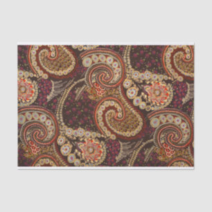 Vintage Abstract Art Colourful Paisley Pattern Tissue Paper