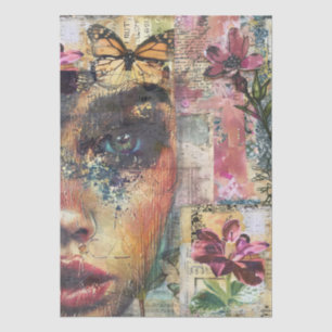 Vintage Abstract Art Decoupage Tissue Paper
