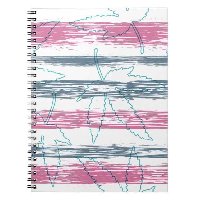 Vintage abstract background in the vintage nature  notebook (Front)