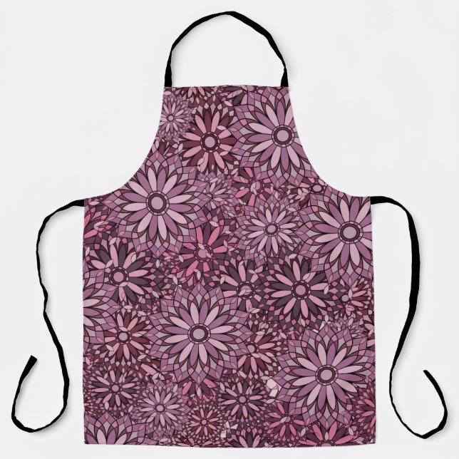 Vintage abstract background. Mandala style. seamle Apron (Front)