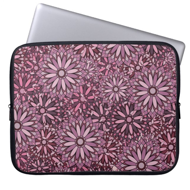 Vintage abstract background. Mandala style. seamle Laptop Sleeve (Front)