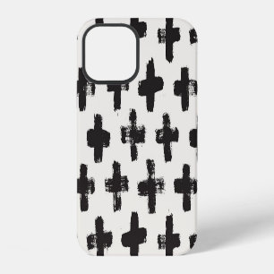 Vintage Abstract Brush Strokes Background iPhone 12 Case