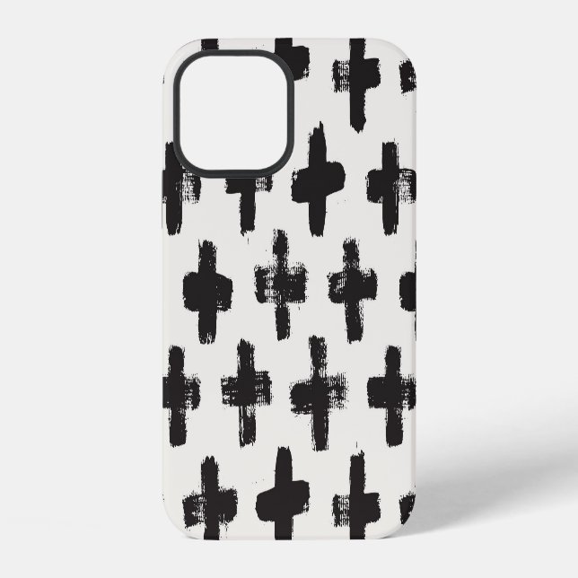 Vintage Abstract Brush Strokes Background iPhone Case (Back)