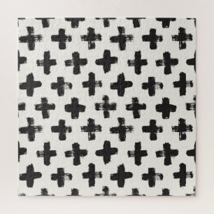 Vintage Abstract Brush Strokes Background Jigsaw Puzzle