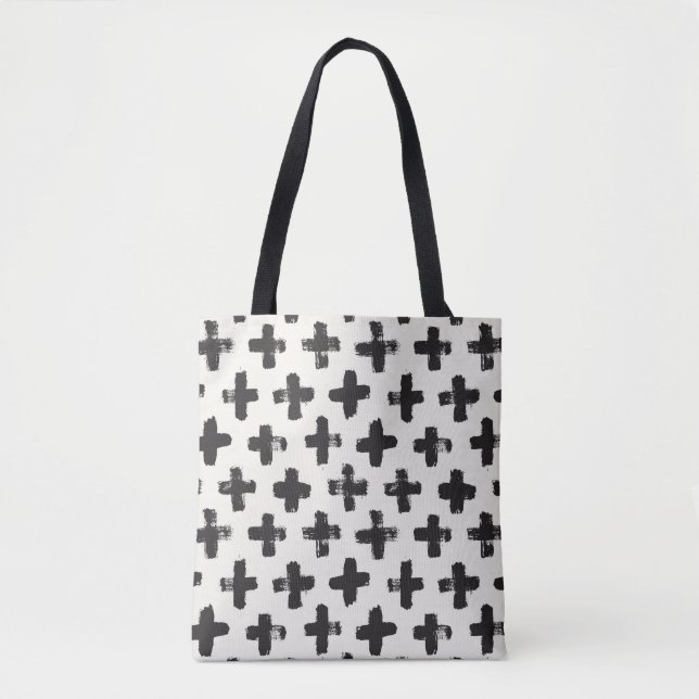 Vintage Abstract Brush Strokes Background Tote Bag (Front)
