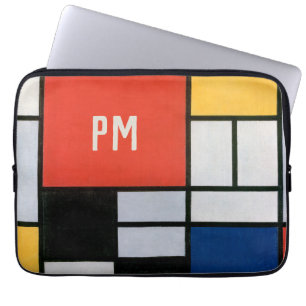 Vintage Abstract Composition by Piet Mondrian Laptop Sleeve
