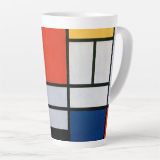 Vintage Abstract Composition by Piet Mondrian Latte Mug
