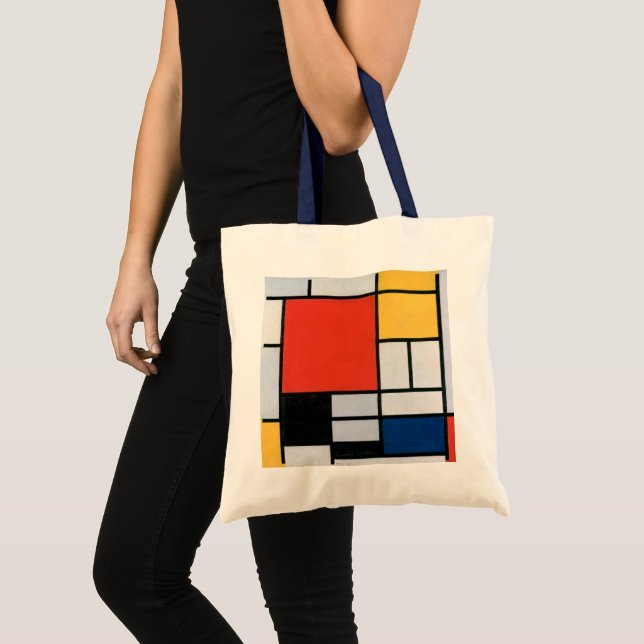 Vintage Abstract Composition by Piet Mondrian Tote Bag (Front (Product))