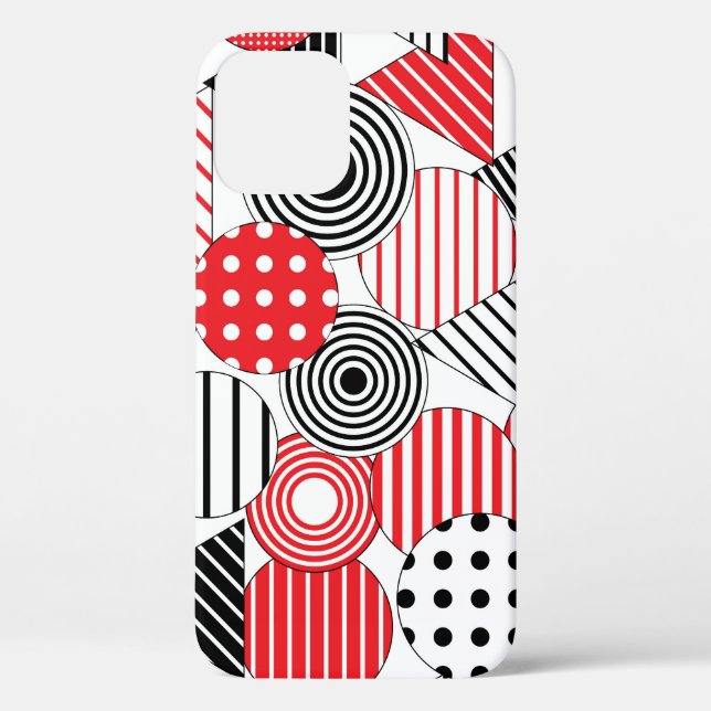 Vintage Abstract: Dots & Stripes Case-Mate iPhone Case (Back)