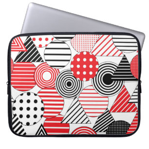 Vintage Abstract: Dots & Stripes Laptop Sleeve