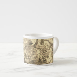 Vintage Abstract Dream –Sepia Fantasy Nature Espresso Cup