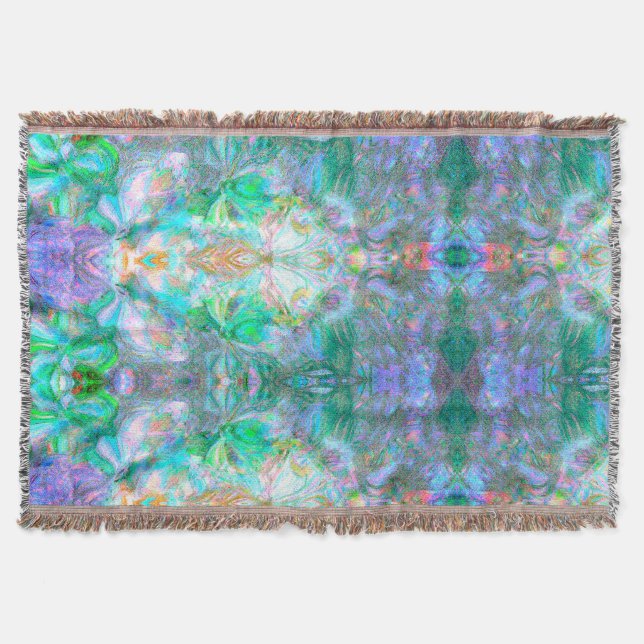 Vintage Abstract Fantasy Pattern Elegant Soft  Throw Blanket (Front)