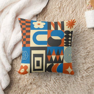 Vintage Abstract geometric art pattern Cushion