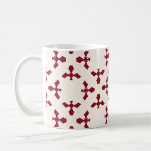 Vintage abstract geometric floral pattern. Seamles Coffee Mug