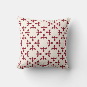 Vintage abstract geometric floral pattern. Seamles Cushion