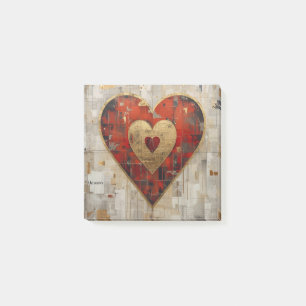 Vintage Abstract Hearts - Post-It Notes