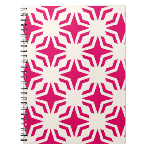 Vintage abstract ornamental geometric seamless pat notebook