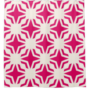 Vintage abstract ornamental geometric seamless pat shower curtain