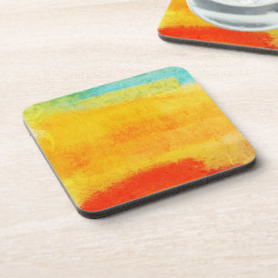 Vintage Abstract Painting Coaster