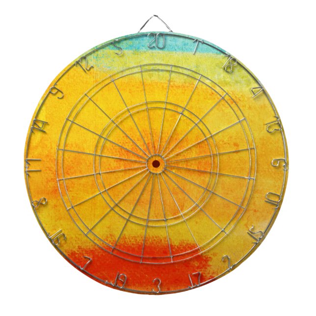 Vintage Abstract Painting Dartboard (Front)